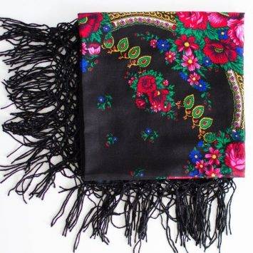 Petit foulard balte noir</br>.